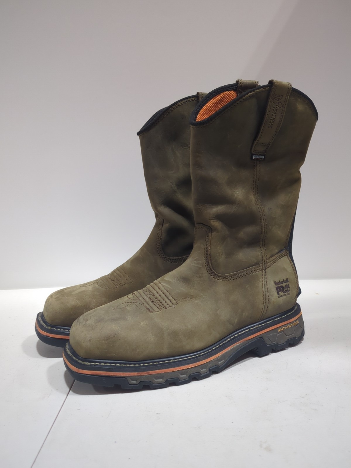 S True Grit Composite Toe Waterproof Brown Sz 8