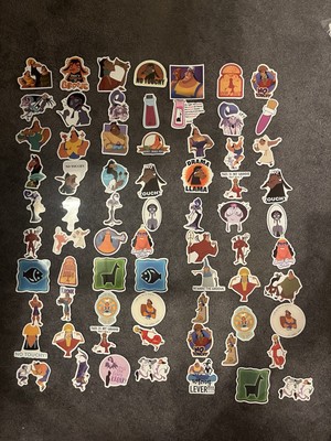 10 PCs Random ~2 x2  Disney Emperor s New Groove Stickers Kuzco Pacha Kronk Yzma