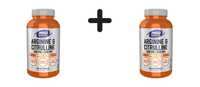 2 X Now Foods Arginine 500Mg And Citrulline 250Mg (240 Vcaps) (124,09 Eur/Kg)