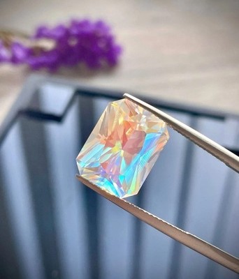 Certified 15 Ct Natural Emerald Rainbow Color Mystic Best Quartz Loose Gemstone