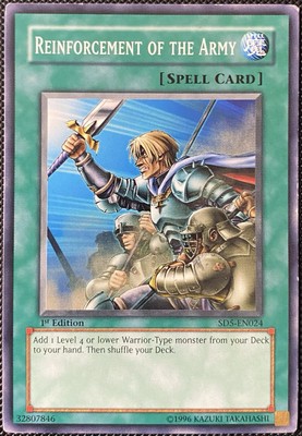 Reinforcement of the Army SD5-EN024 Warrior's Triumph 1st Ed - Yugioh Card | eBay Reinforcement of the Army SD5-EN024 Warrior's Triumph 1st Ed - Yugioh Card | eBay