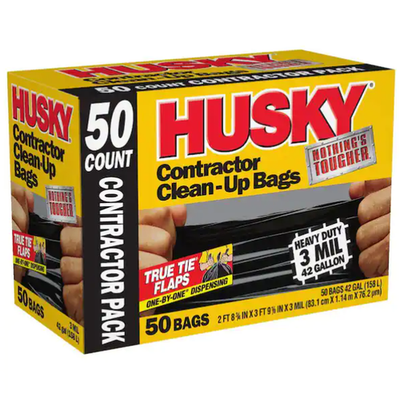 #ad #ad New Husky 42 Gal. Contractor Bags 50 Count HK42WC050B $29.09