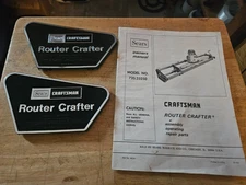 Sears Craftsman Router Crafter Manual & Signs Model No. 720.25250