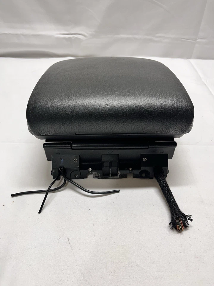 00-06 BMW X5 Center Console Lid Black Leather Armrest Arm Rest - Image 4 of 4
