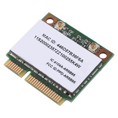 3X(Atheros AR5B95 AR9285 Drahtlose Netzwerk Karte 2.4G 150Mbps PCI-E Halbho9008