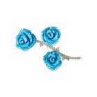 gold turquoise diamond Brooch White gold White