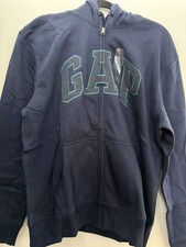 GAP Men  s Full Zip Hoodie Navy Blue - Size "L"