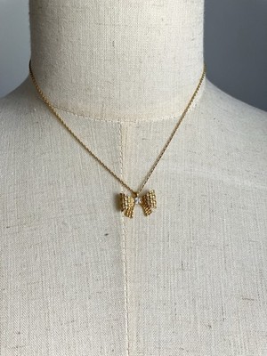 Kate Spade Wrapped In A Bow Mini Pendant Necklace