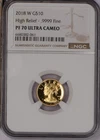 2018-W Gold American Liberty High Relief 1/10 oz. $10 NGC PF70 UC. Free ship