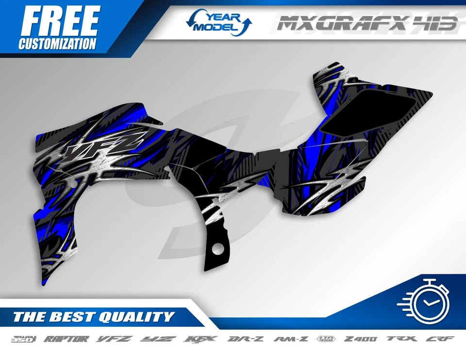 Graphics Kit for YAMAHA YFZ 450R 2009 2010 2011 2012-2013 graphics kit stickers - Image 2 of 4