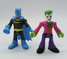 Imaginext DC Super Friends Batman And JOKER figure w/green hair  purple hands