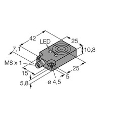 NEW For TURCK BI8U-Q10-AP6X2-V1131 1662002 Inductive Sensor PNP