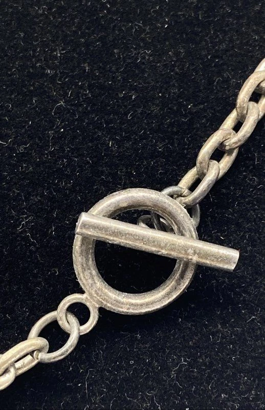 Collar de plata de ley con dije de corazón 33,2 g Foto 2 de 4