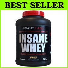 Insane Whey Protein 5lbs, BCAA Amino Profile,...