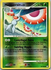 55/123 Masquerain Mysterious Treasures Uncommon Pokemon Reverse Holo NM