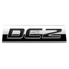 BUMPER STICKER METAL EMBLEM DECAL TRIM BADGE 3D POLISHED BLACK LETTERING DC2