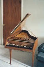 Vintage Neupert one keyboard harpsichord