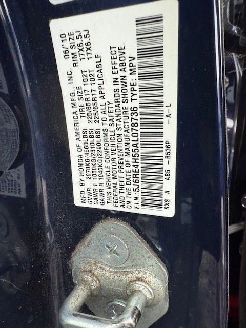 Bomba moduladora de freno antibloqueo ABS Honda CR-V 2010-2011 AWD montaje OEM Foto 4 de 4