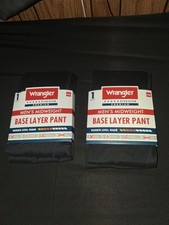 S/2 Wrangler Men's Midweight Base Layer Pant - Black - XXL