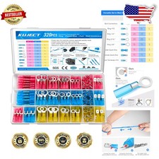 Electrical Butt Connectors Kit: 320PCS Waterproof Heat Shrink Terminals
