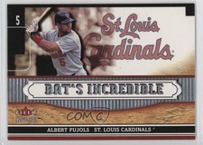 2002 Fleer Genuine Bat's Incredible Albert Pujols #BI10 7rf