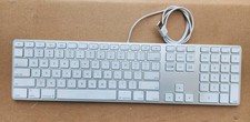 Genuine Apple A1243 Wired Mac Standard USB Keyboard w/ Numeric Keypad White