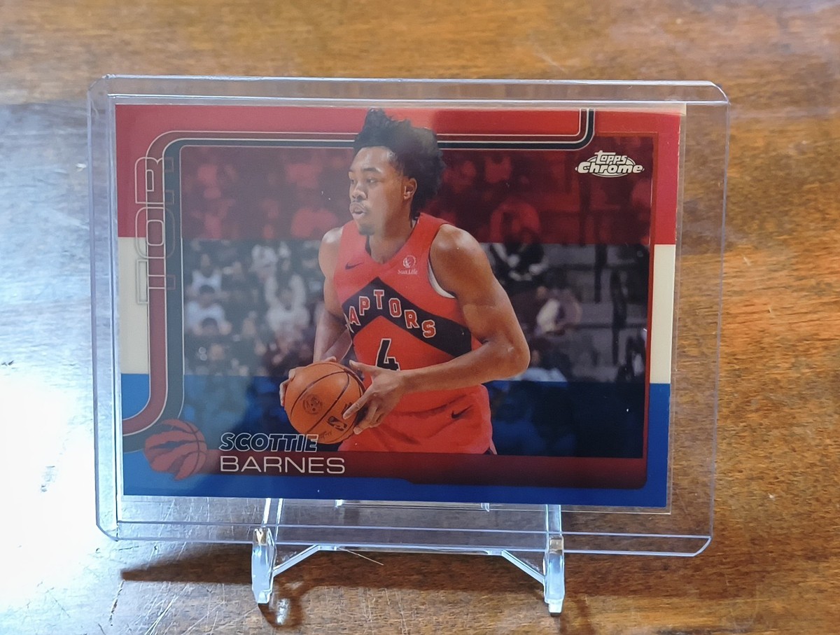 SCOTT BARNES パレット 3種セット 2025-26 Topps Chrome Scottie Barnes Red White Blue Refractor #203