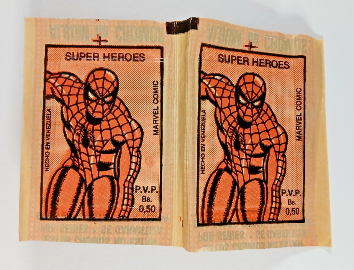 MARVEL SUPERHEROS 1980 AG stickers 約110枚 Marvel Super Heroes - 2 Packs (1980, Reyauca) Venezuela cromos