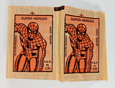 MARVEL SUPERHEROS 1980 AG stickers 約110枚 Marvel Super Heroes - 2 Packs (1980, Reyauca) Venezuela cromos