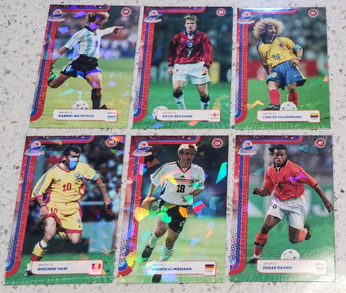 FRANCE 98 World Cup Super Cards Collection Full Set 200 Soccer