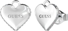 Orecchini Guess Donna Acciaio Argentato Forma Cuore Zirconi Bianchi _JUBE02231JW