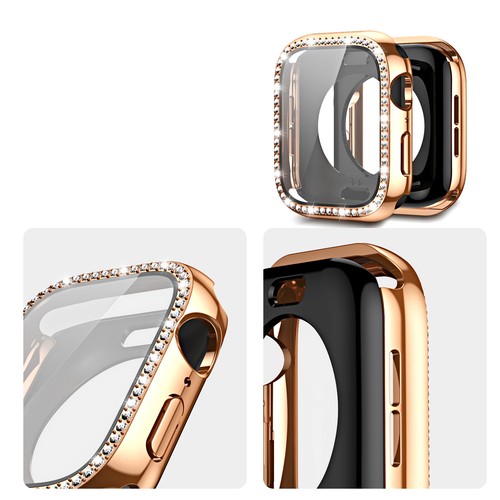 Luxus Bling Diamant Displayschutz Hülle für iWatch Serie 10 9 7 5 4 40/49 mm - Bild 3 von 19