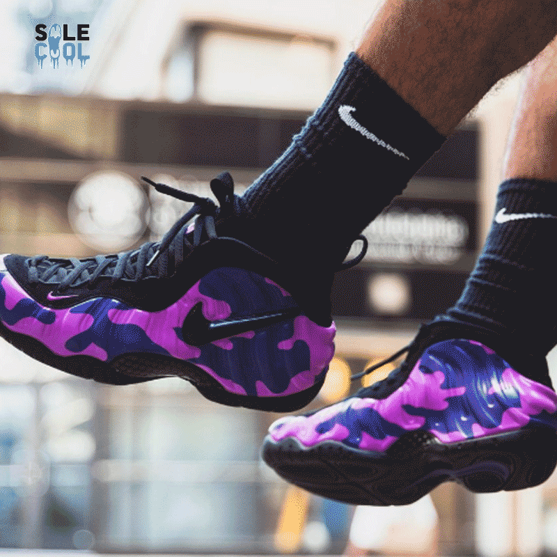 nike air foamposite purple