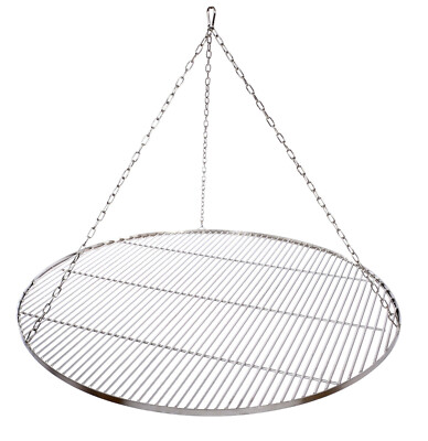Super massiver Grillrost Schwenkgrill  - 120 cm Ø 8mm Stab - 14 mm Edelstahl 304