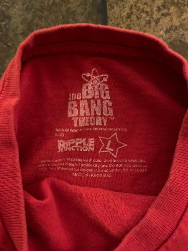 ¡Bazinga facial de Sheldon Cooper de Theory del Big Bang! Camiseta roja talla grande para hombre - Imagen 3 de 3