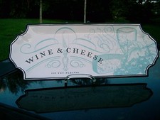 Grasslands Road -16-1/4 X 6-1/4"- Wine & Cheese Ceramic Serving Plate/Tray NICE