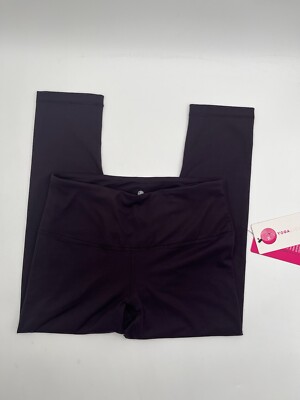 Yogalicious High Rise Capri  Tech Leggings M Fig Sugar  NWT