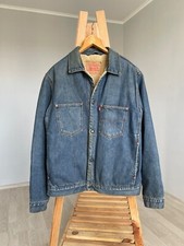Vintage Levi's Fur Lined Denim Sherpa Trucker Jacket Mens's Size L 71511 04