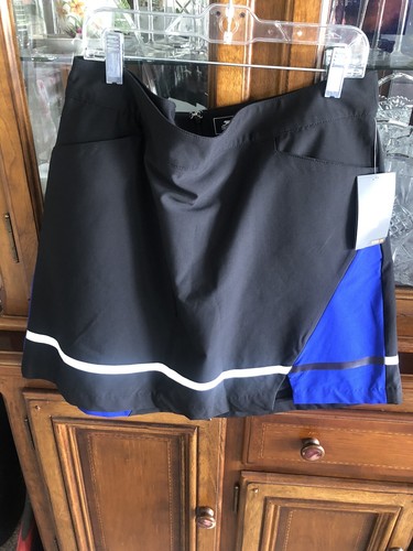 Slazenger Golf Hydro-Dri Missy SoHo Color Block Skort Skirt Black Size 10 NWT - Picture 3 of 18