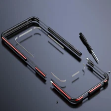 For Asus ROG6 ROG6 PRO Metal Phone Frame Case Simple Aurora Gaming Phone Case