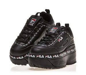 fila disruptor wedge black