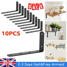 🔥10pc Shelf Brackets Handmade Rustic Heavy Duty Industrial Steel Scaffold Board