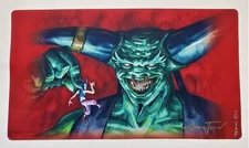 Juzam Djinn Play Mat MTG Playmat SIGNED Mark Tedin OFFICIAL Wizards Magic