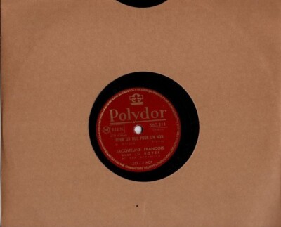 Jacqueline François - Pour Un Oui, Pour Un Non / Trois Fois Merci 10'' French 78