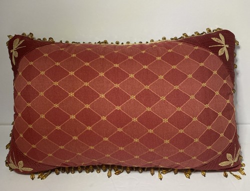 Libelle bestickt Perlen Kissen rechteckiger Akzent 18”x10,5” - Bild 5 von 23