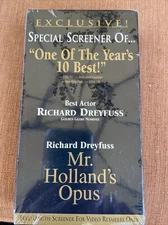 Mr. Hollands Opus (Factory Sealed VHS 1995) Richard Dreyfuss Promotional Copy