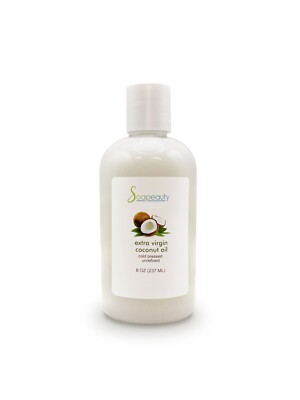 EXTRA VIRGIN COCONUT OIL UNREFINED COLD PRESSED NATURAL 8 OZ