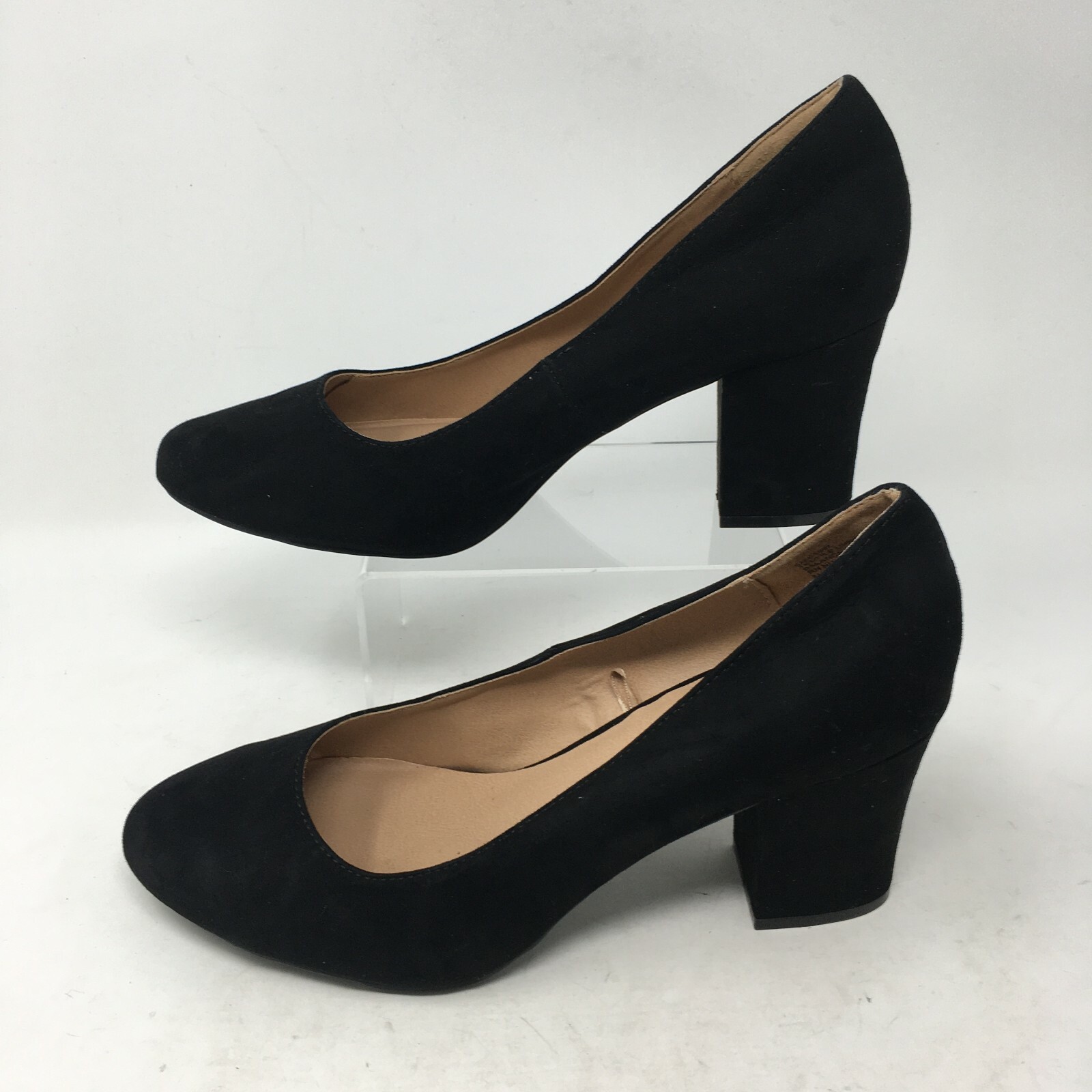 black slip on heels