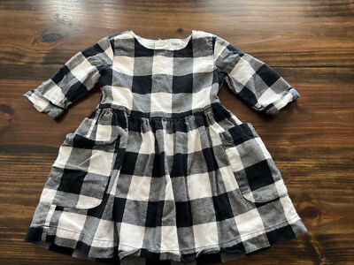 Carters Girls Flannel Dress Size 12 months Buffalo Plaid Black Lined Long Sleeve | eBay Carters Girls Flannel Dress Size 12 months Buffalo Plaid Black Lined Long Sleeve | eBay