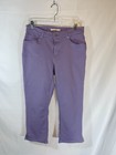 LEVI Women's Denim Capri Jeans Lavender Lilac Classic Red Label Beautiful Sz 29